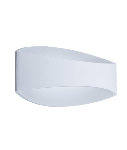 CLA Cannes Curved Up/Down LED Interior Wall Light 3000K Matt White 6W 220-240V IP20 - CANNES