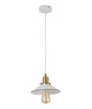 CEREMA: Interior White with Antique Brass & Black Highlight Pendant Lights - Eco Smart Lighting