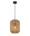 CLA CESTA: Bohemian Cylinder Bamboo Cage Interior Pendant Brown / Natural 220-240V - CESTA1 - CLA Lighting