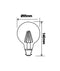 G95 LED Filament Dimmable Globes Clear 6W- CLA Lighting