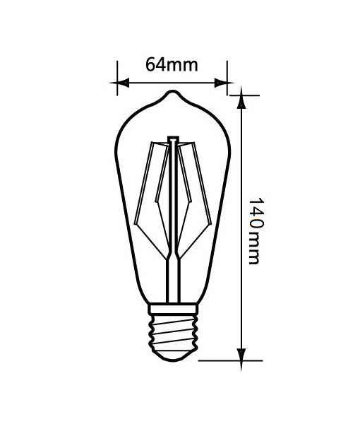 LED Filament Dimmable Globes (Pear) - Eco Smart Lighting