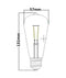 CLA ST57 LED Filament Lamps and Globes 2200K Carbon 4W 220-250V IP20 - CF5A, CF6A - CLA Lighting