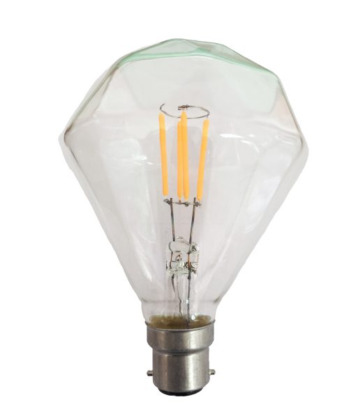 CLA Diamond Shape LED Filament Lamps and Globes 2200K Carbon 3.5W 220-250V - CF7