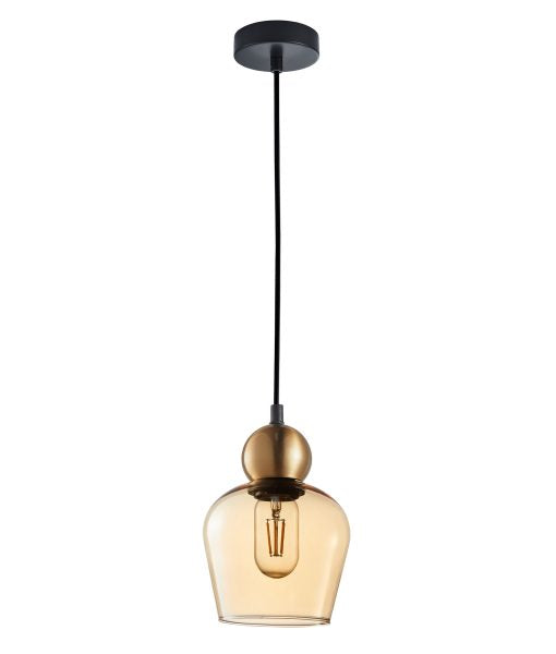 CLA CHAMPAN: Ellipse Interior Pendant Bronze Amber 220-240V - CHAMPAN1, CHAMPAN1X3R, CHAMPAN1X3S - CLA Lighting