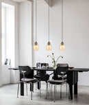 CLA CHAMPAN: Ellipse Interior Pendant Bronze Amber 220-240V - CHAMPAN1, CHAMPAN1X3R, CHAMPAN1X3S - CLA Lighting