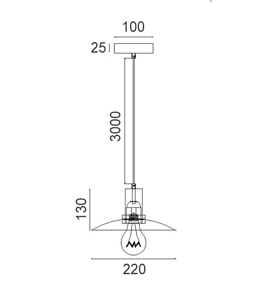 CLA CHAPEAU: Interior Glass Coolie Interior Pendant Smoke / Amber 220-240V - CHAPEAU1, CHAPEAU2, CHAPEAU3, CHAPEAU4 - CLA Lighting