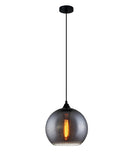 CLA CHUVA: Smoke Black Glass with Rain Drop Effect Interior Pendant Ellipse / Long Cone / Smoke 220-240V - CHUVA1, CHUVA2, CHUVA3 - CLA Lighting