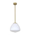 CLA CIOTOLA: Tipped Dome Frosted Glass Interior Pendant Matt Black / Antique Brass 220-240V - CIOTOLA1, CIOTOLA2, CIOTOLA3, CIOTOLA4, CIOTOLA5, CIOTOLA6 - CLA Lighting