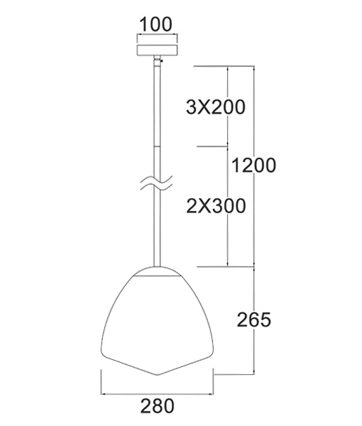 CLA CIOTOLA: Tipped Dome Frosted Glass Interior Pendant Matt Black / Antique Brass 220-240V - CIOTOLA1, CIOTOLA2, CIOTOLA3, CIOTOLA4, CIOTOLA5, CIOTOLA6 - CLA Lighting