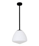 CLA CIOTOLA: Tipped Dome Frosted Glass Interior Pendant Matt Black / Antique Brass 220-240V - CIOTOLA1, CIOTOLA2, CIOTOLA3, CIOTOLA4, CIOTOLA5, CIOTOLA6 - CLA Lighting