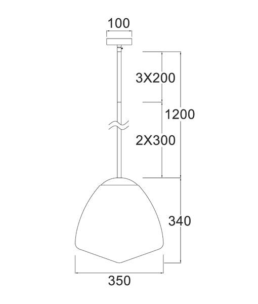 CLA CIOTOLA: Tipped Dome Frosted Glass Interior Pendant Matt Black / Antique Brass 220-240V - CIOTOLA1, CIOTOLA2, CIOTOLA3, CIOTOLA4, CIOTOLA5, CIOTOLA6 - CLA Lighting