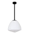 CLA CIOTOLA: Tipped Dome Frosted Glass Interior Pendant Matt Black / Antique Brass 220-240V - CIOTOLA1, CIOTOLA2, CIOTOLA3, CIOTOLA4, CIOTOLA5, CIOTOLA6 - CLA Lighting