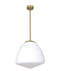 CLA CIOTOLA: Tipped Dome Frosted Glass Interior Pendant Matt Black / Antique Brass 220-240V - CIOTOLA1, CIOTOLA2, CIOTOLA3, CIOTOLA4, CIOTOLA5, CIOTOLA6 - CLA Lighting