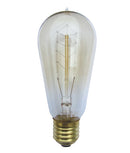 CLA ST57 Carbon Filament Lamps and Globes 2000K Pear 25W 220-240V - CLACFC25BC, CLACFC25ES - CLA Lighting