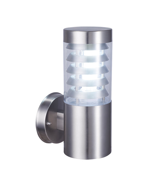 CLA ELANORA: Exterior Garden Surface Mounted Wall Lights & LED Bollard Black/ Stainless Steel 220-240V IP44 - ELANORA