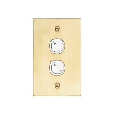 Clipsal KEY INPUT C-BUS 2 GANG LEARN Wall Switch Clipsal Products White - BB5032NL-WE - Eco Smart Lighting