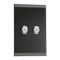 Clipsal Wall Plate, C-Bus, Saturn, key input unit, ASeries, 2 keys Clipsal Products Pure White / Saturn Black / White / Stainless Steel 15-36V - 5082NL- Eco Smart Lighting