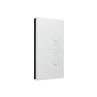 Clipsal Wall Plate, C-Bus, Saturn Zen, key input unit, A-Series, 3 key, Clipsal Products Black / White - R5043NL- Eco Smart Lighting