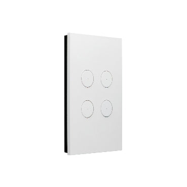 Wall Plate, C-Bus, Saturn Zen, key input unit, A-Series, 4 key - Eco Smart Lighting