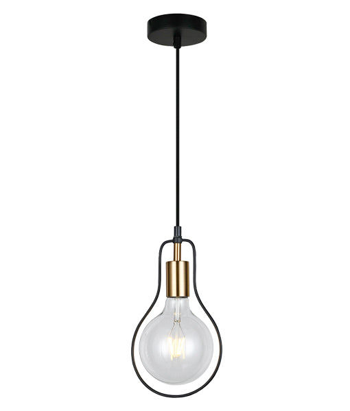 CLA CONTOUR: Interior Black Wire Interior Pendant Pear / Rectangle / Diamond 220-240V - CONTOUR1, CONTOUR2, CONTOUR3- CLA Lighting 