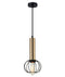 CLA CORAZON: Diamond / Round Cage Interior Pendant Matt Black / Antique Brass 220-240V - CORAZON1, CORAZON2 - CLA Lighting