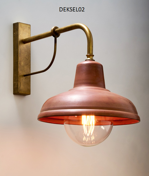 CLA Deksel Interior Wall Light Aged Copper 110-265V IP54 and IP23 - DEKSEL- CLA Lighting.