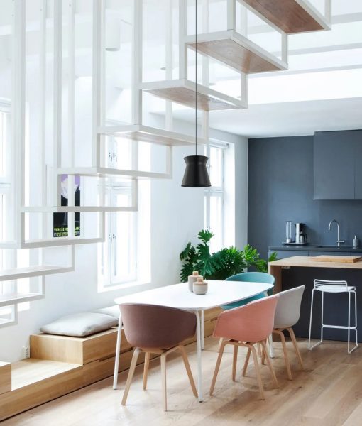 CLA Diablo Cone Flat Top Interior Pendant Iron Black/ White 220-240V - DIABLO1, DIABLO2