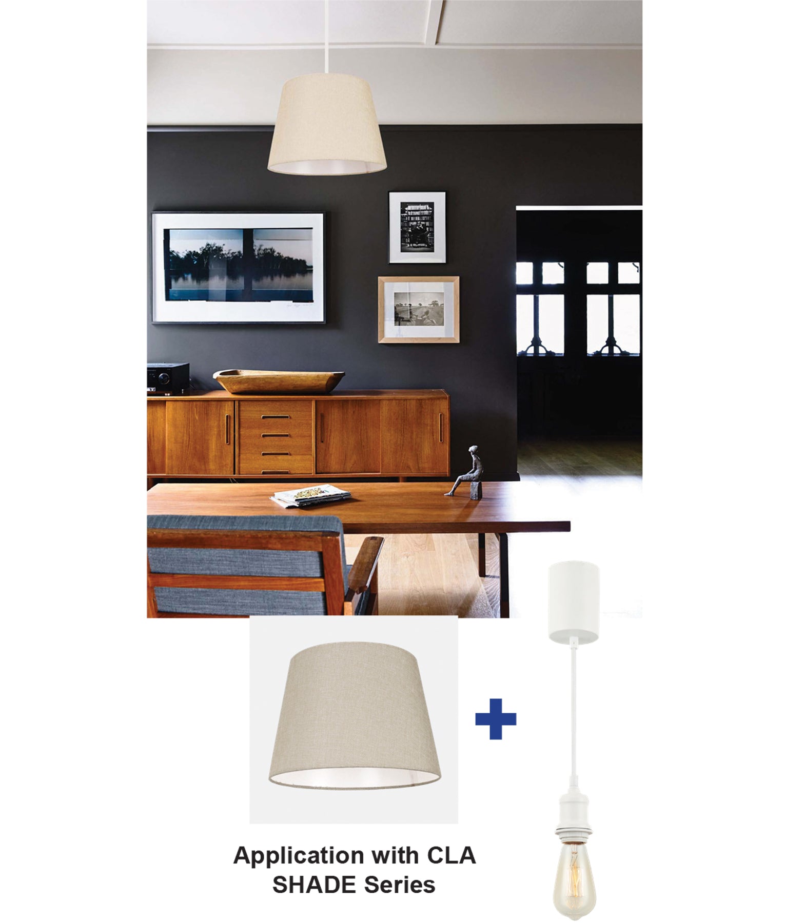 CLA D.I.Y. Pen Plug in Interior Pendant Suspension Kits Black / White 220-240V - DIYPEN1, DIYPEN2- CLA Lighting