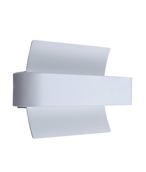 CLA Dubai Curved LED interior Wall Light 3000K Matt White 220-240V AC - DUBAIG2 - CLA Lighting