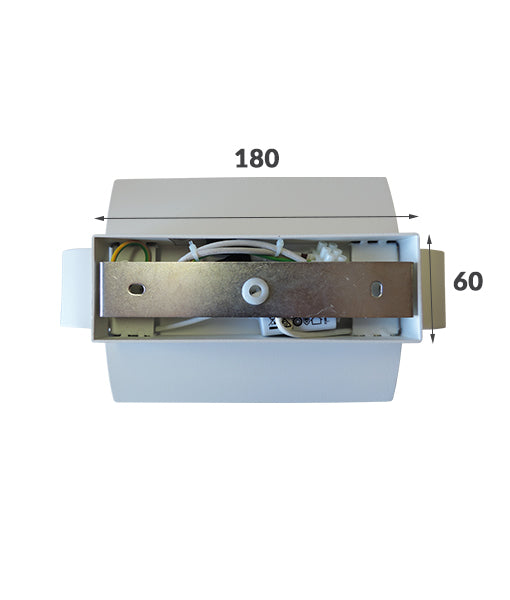 CLA Dubai Curved LED interior Wall Light 3000K Matt White 220-240V AC - DUBAIG2 - CLA Lighting