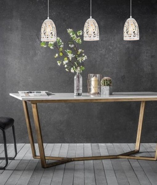 CLA ESCAMA: Iron Cage Ellipse Interior Pendant Black/ White 220-240V - ESCAMA1, ESCAMA2