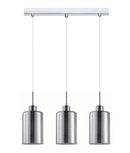 CLA ESPEJO3: Oblong Glass with Dotted Effect Interior Pendant Chrome 220-240V - ESPEJO3, ESPEJO3X3R, ESPEJO3X3S -CLA Lighting