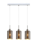 CLA ESPEJO3: Oblong Glass with Dotted Effect Interior Pendant Chrome 220-240V - ESPEJO3, ESPEJO3X3R, ESPEJO3X3S -CLA Lighting