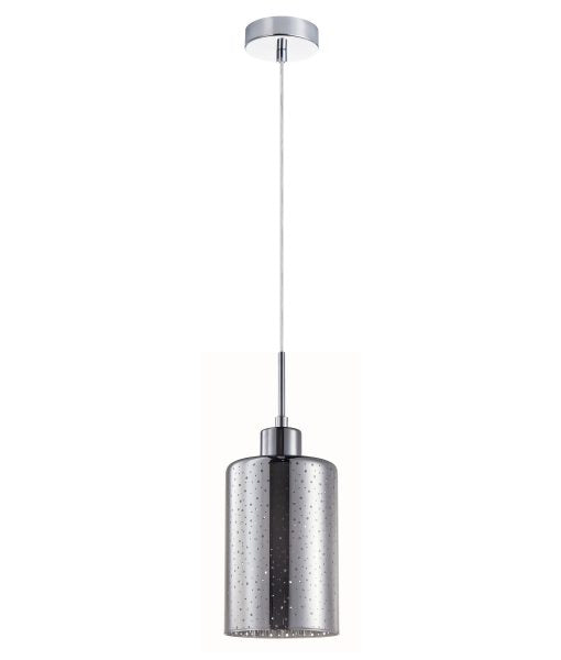 CLA ESPEJO3: Oblong Glass with Dotted Effect Interior Pendant Chrome 220-240V - ESPEJO3, ESPEJO3X3R, ESPEJO3X3S -CLA Lighting