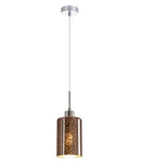 ESPEJO4: Interior Iron & Rose Gold with Dotted Effect Oblong Pendant Lights - Eco Smart Lighting