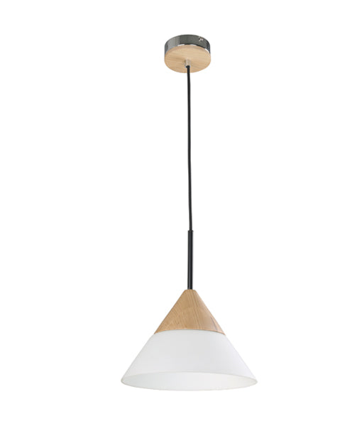 CLA FINN: Blonde Wood & Opal Glass Interior Pendant Long / Small / Medium 220-240V - FINN1, FINN2, FINN3 - CLA Lighting