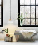 CLA FINN: Blonde Wood & Opal Glass Interior Pendant Long / Small / Medium 220-240V - FINN1, FINN2, FINN3 - CLA Lighting