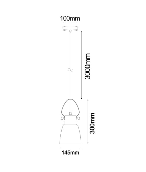 CLA FUMOSO: Retro Smokey Glass Interior Pendant Cone / Ellipse/ Dome 220-240V - FUMOSO1, FUMOSO2, FUMOSO3- CLA Lighting