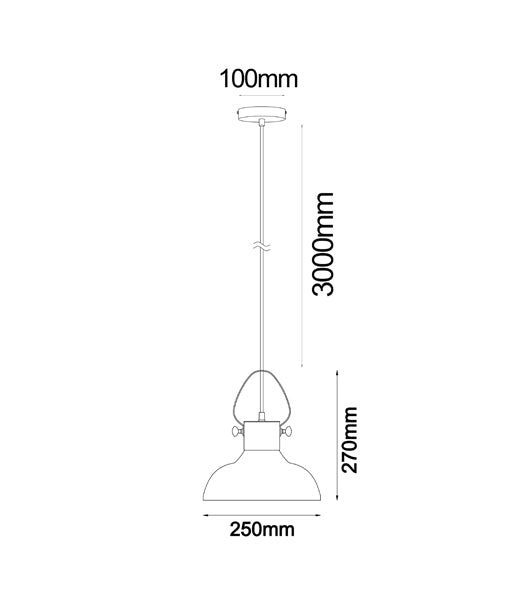 CLA FUMOSO: Retro Smokey Glass Interior Pendant Cone / Ellipse/ Dome 220-240V - FUMOSO1, FUMOSO2, FUMOSO3- CLA Lighting