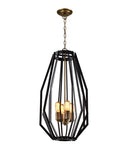 CLA GAMBA: Industrial Rustic Angular Cage Interior Pendant Antique Brass/ Oiled Bronze 220-240V - GAMBA1, GAMBA2(Clearance Items)