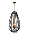 CLA GAMBA: Industrial Rustic Angular Cage Interior Pendant Antique Brass/ Oiled Bronze 220-240V - GAMBA1, GAMBA2(Clearance Items)