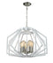 CLA GAMBA: Industrial Rustic Angular Cage Interior Pendant Antique Brass and Oiled Bronze / White and Polished Nickel 220-240V - GAMBA1, GAMBA2, GAMBA3, GAMBA4 - CLA Lighting