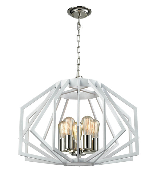 CLA GAMBA: Industrial Rustic Angular Cage Interior Pendant Antique Brass and Oiled Bronze / White and Polished Nickel 220-240V - GAMBA1, GAMBA2, GAMBA3, GAMBA4 - CLA Lighting