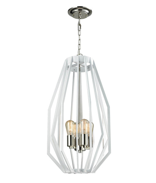 CLA GAMBA: Industrial Rustic Angular Cage Interior Pendant Antique Brass and Oiled Bronze / White and Polished Nickel 220-240V - GAMBA1, GAMBA2, GAMBA3, GAMBA4 - CLA Lighting