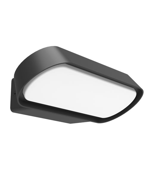CLA GLANS: LED Surface Mounted Exterior Wall Lights 3000K Dark Grey / White 7W 100-240V IP65 - GLANS