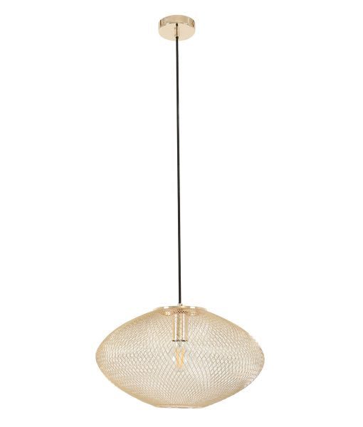 CLA Golpe Oval Interior Pendant Black / Champagne Gold 220-240V - GOLPE1, GOLPE2, GOLPE3, GOLPE4 - CLA Lighting