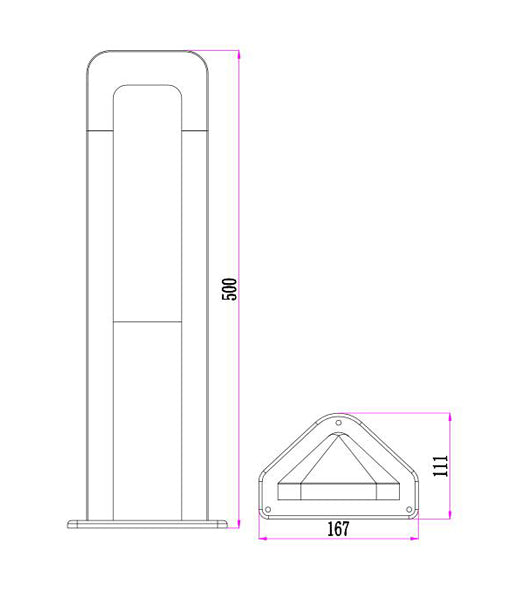 CLA HATHOR: Bollard & LED Surface Mounted Exterior Wall Lights 3000K Dark Grey 100-240V IP54 - HATHOR - CLA Lighting