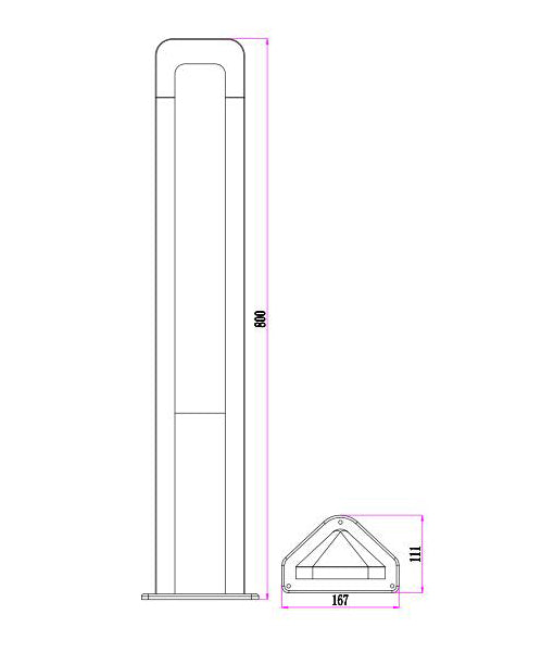 CLA HATHOR: Bollard & LED Surface Mounted Exterior Wall Lights 3000K Dark Grey 100-240V IP54 - HATHOR - CLA Lighting