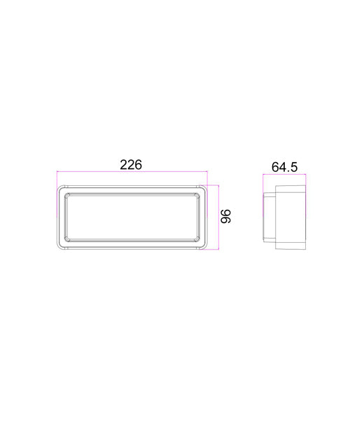 CLA HEKA: LED Surface Mounted Exterior Wall Lights 3000K Dark Grey / White 100-240V IP65 - HEKA - CLA Lighting