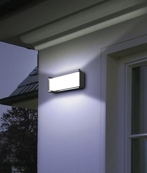 CLA HEKA: LED Surface Mounted Exterior Wall Lights 3000K Dark Grey / White 13W 100-240V IP65 - HEKA
